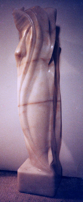 Sculpture en onyx rose anne 1992