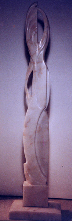 Sculpture en marbre blanc année1992